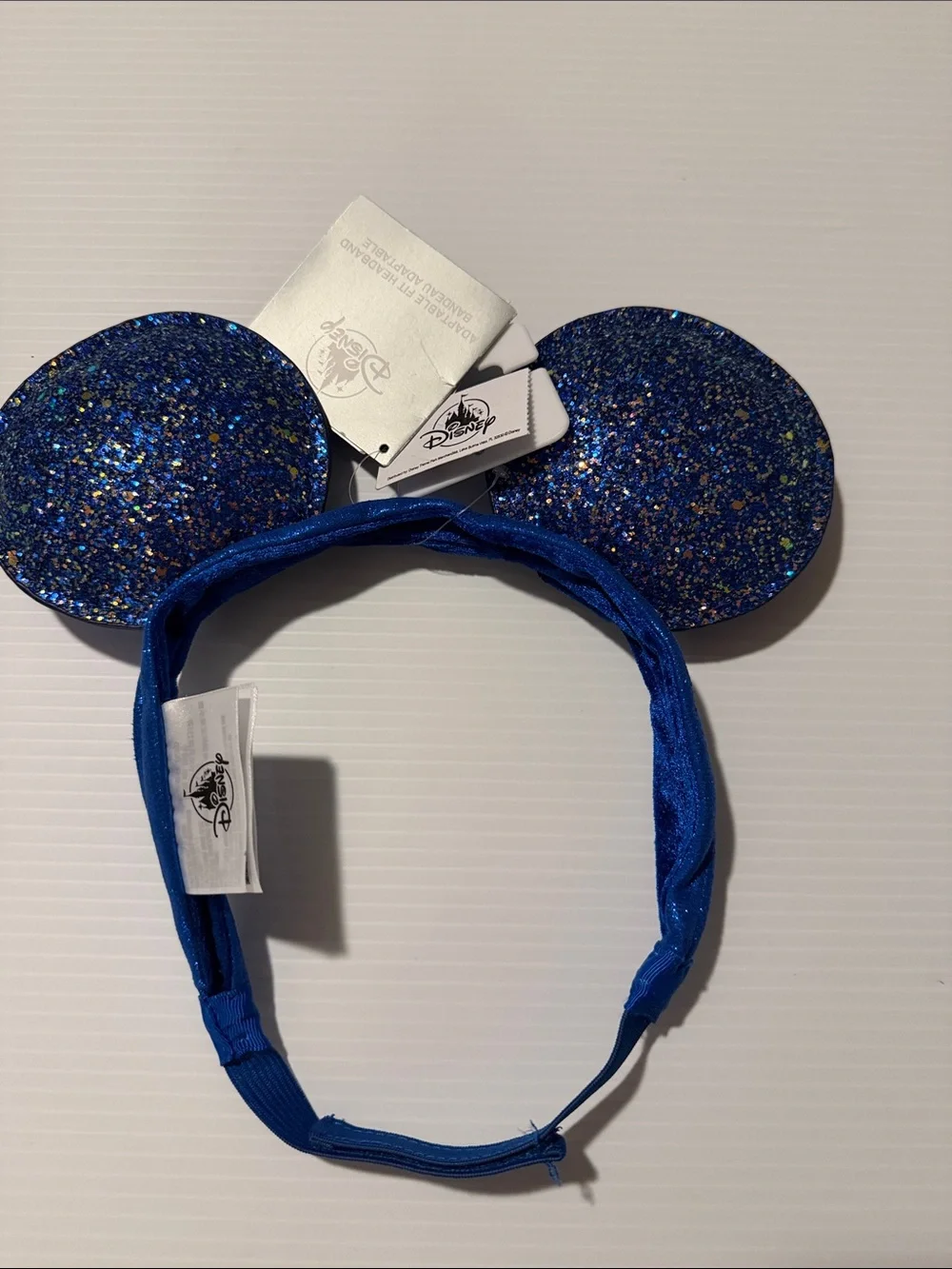 Disney Royal Blue Glitter Mickey Ear Headband - Adjustable